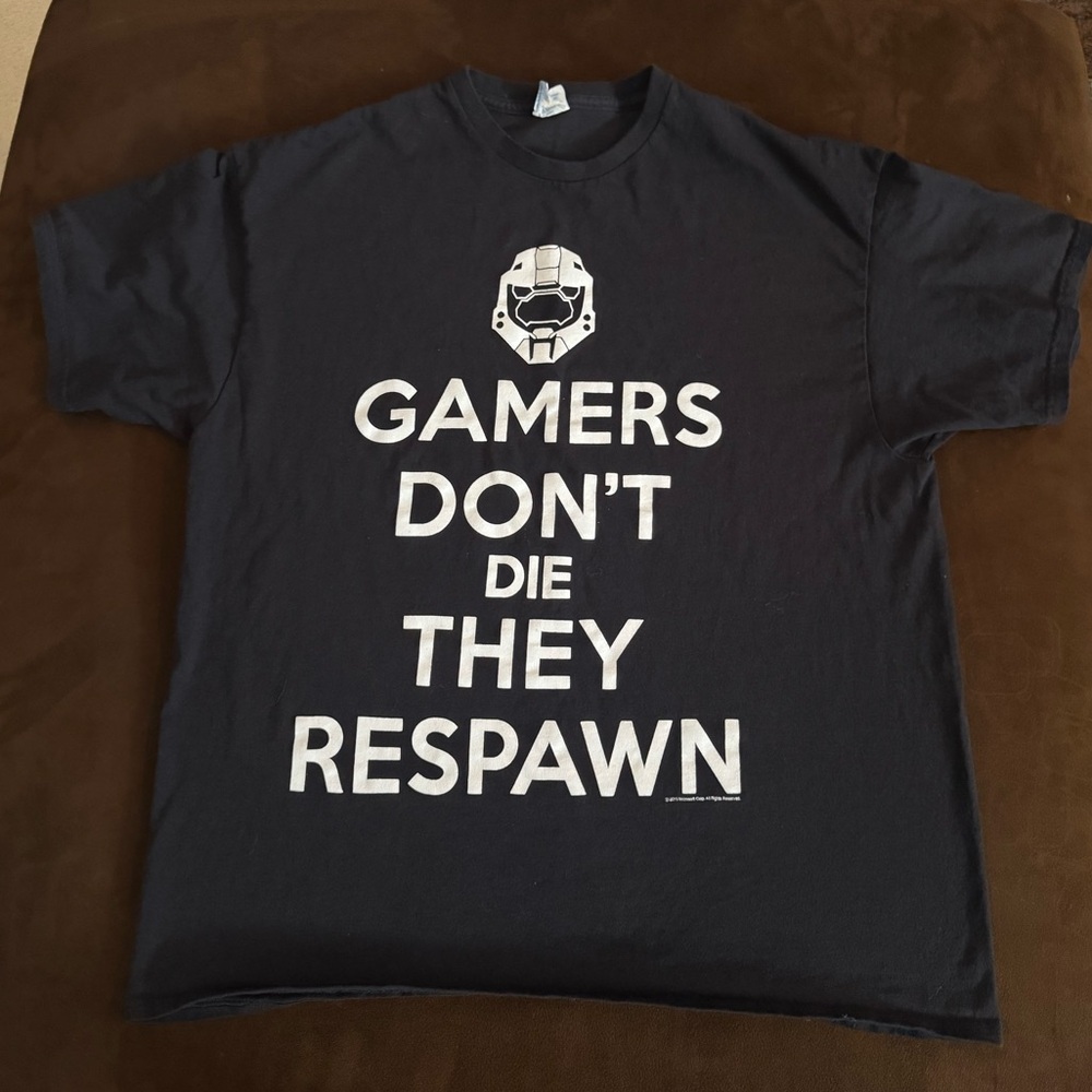 Delta Black Graphic Tee with White Gamer Text